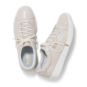 NWB KEDS ACE Pretty Leather Ivory Sneakers Sz.6
